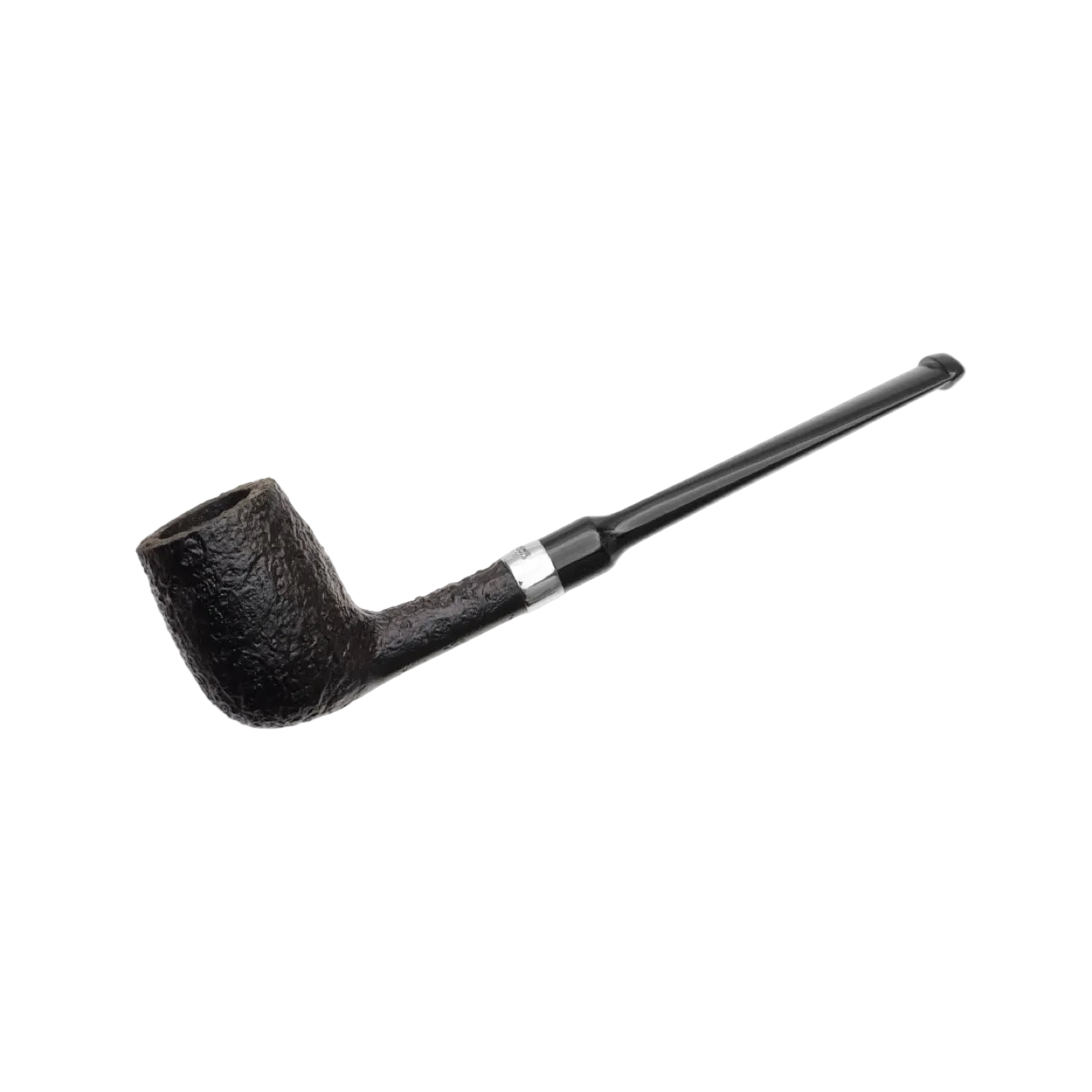 Peterson Speciality Sandblasted Nickel Mounted Billiard Fishtail Pipe