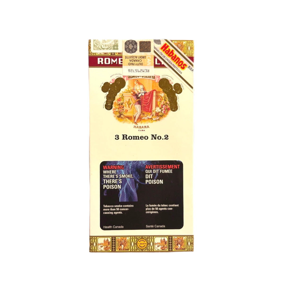 Romeo y Julieta No. 2 Tubos Pack of 3 (JUL 2020)
