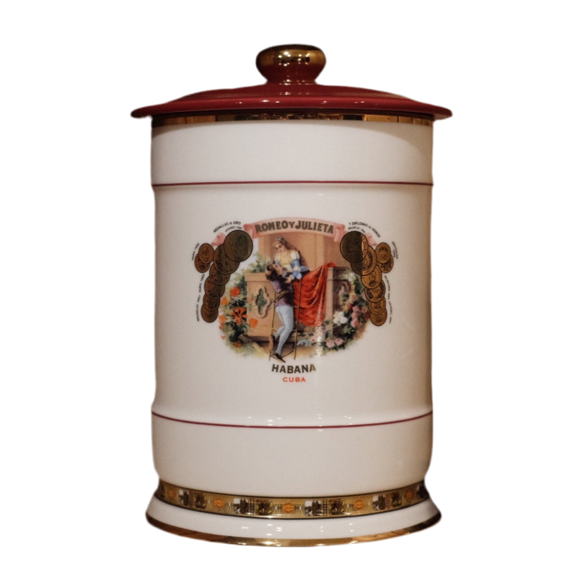Romeo Y Julieta Ceramic Jar