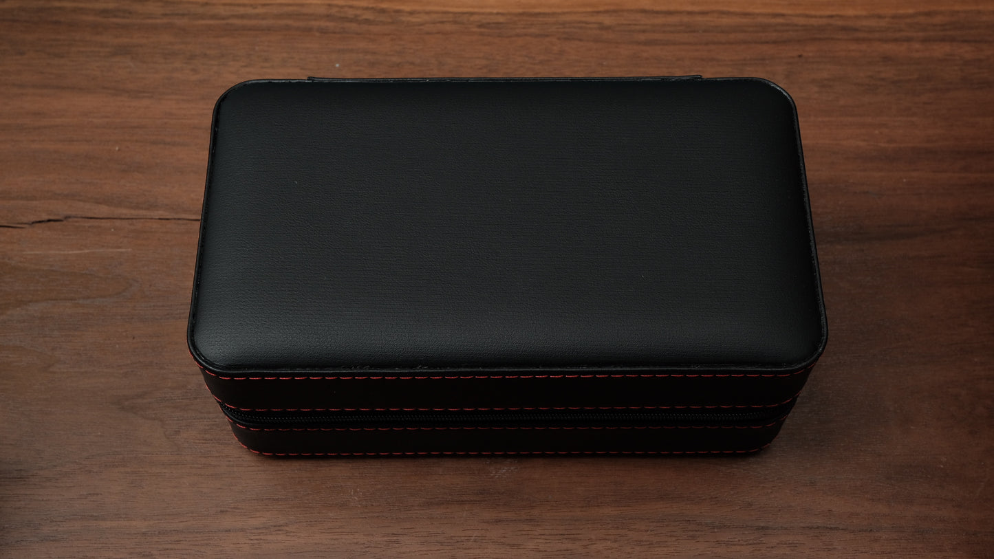 Cigarol Black and Red Travel Humidor