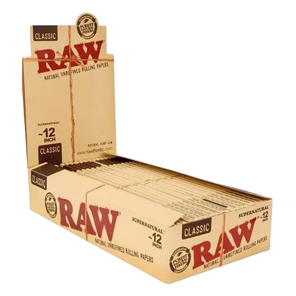 RAW 12” Natural Unrefined Rolling Papers