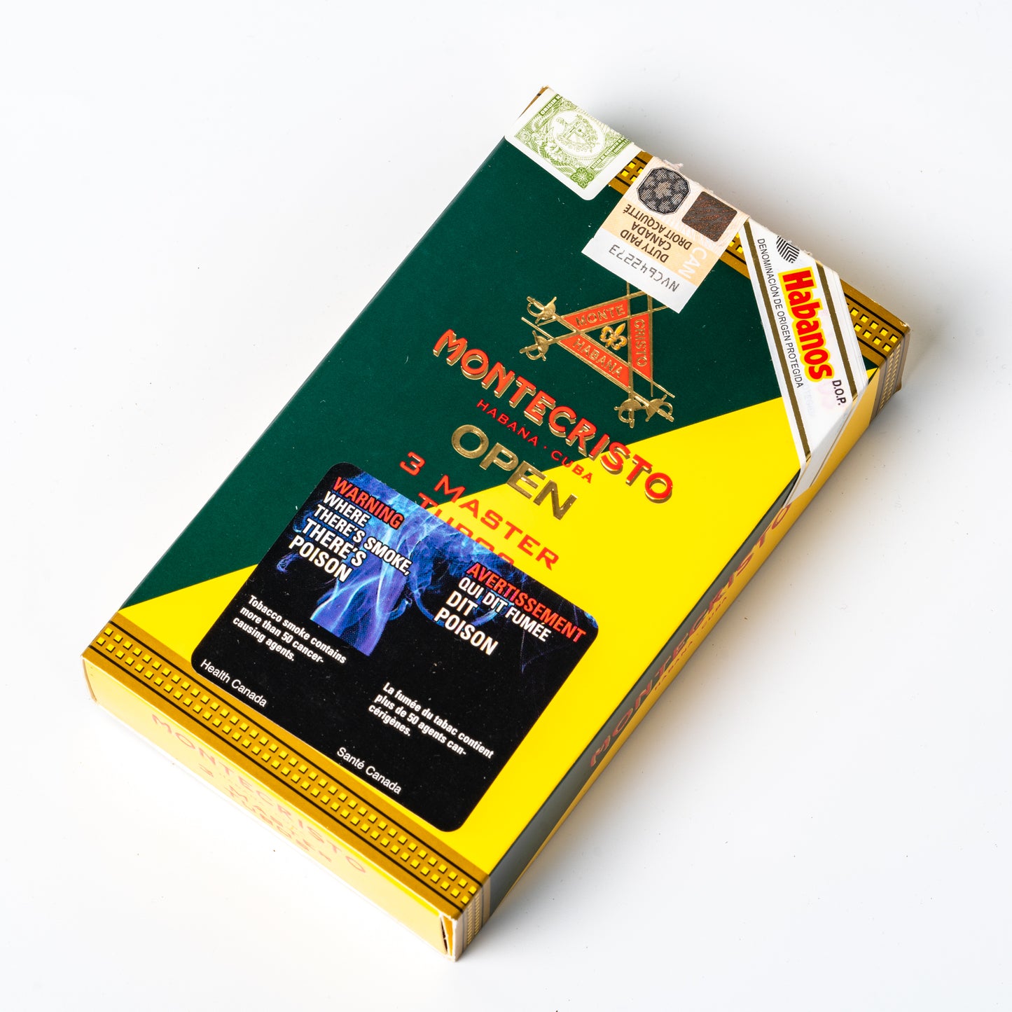 Montecristo Open Master Tubo 2018 (Pack of 3)