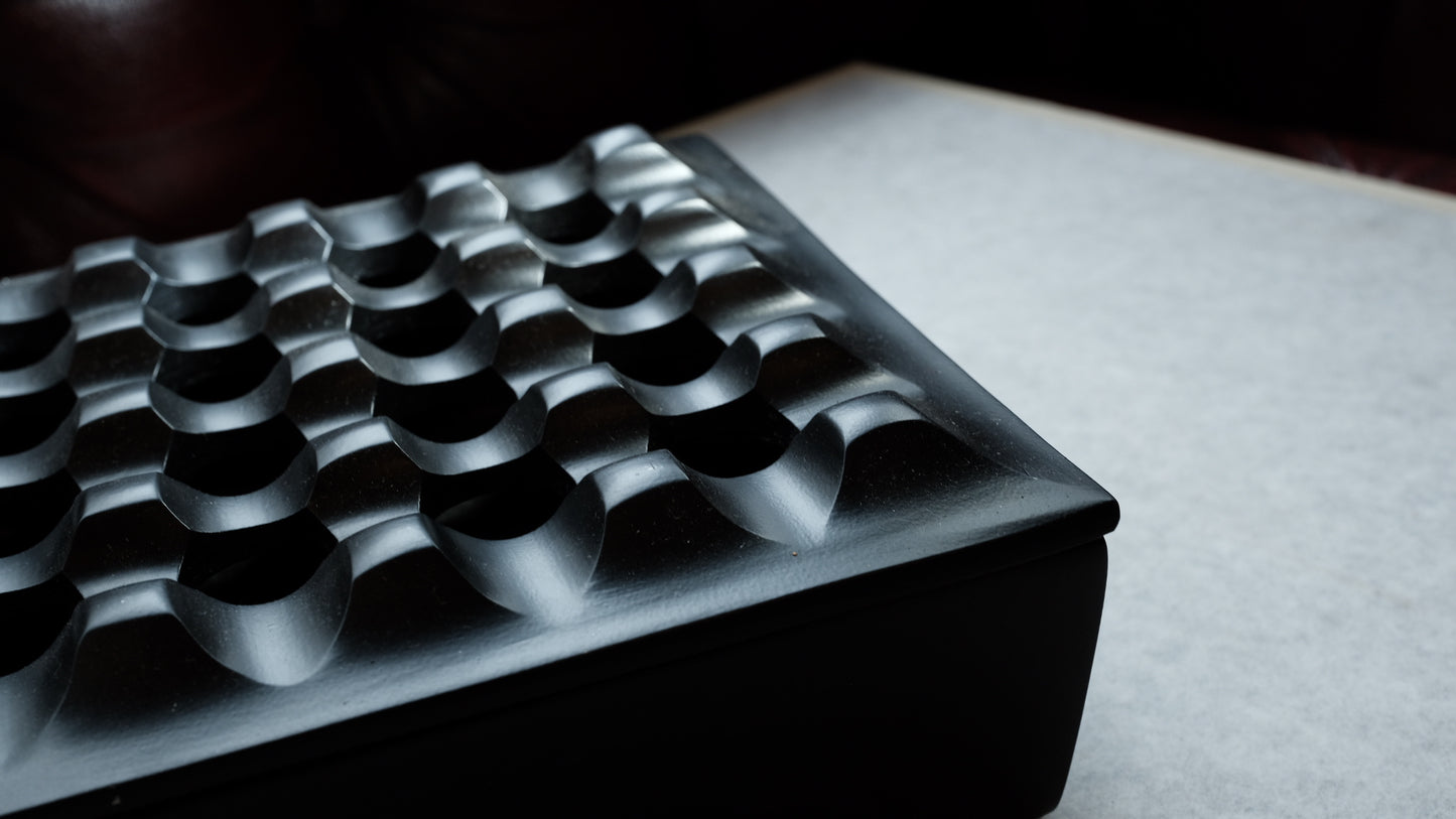 Large Square Grid Ashtray