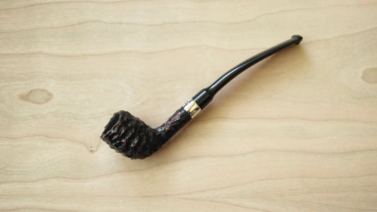 Peterson Specialty Rusticated Nickel Mounted Belgique Fishtail Pipe