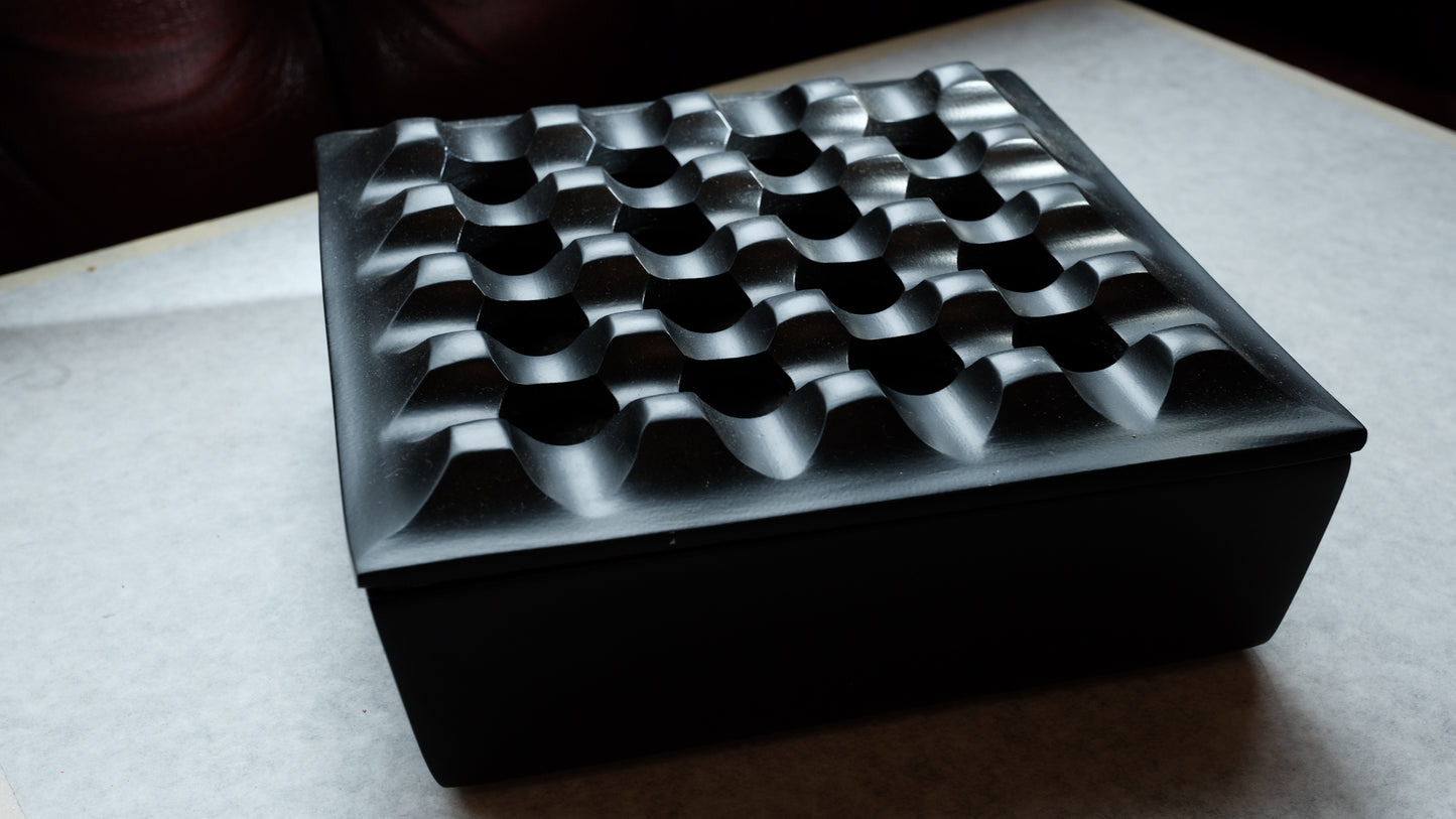 Large Square Grid Ashtray