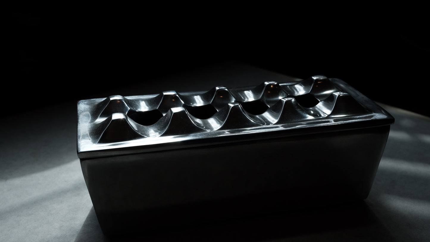 Small Rectangular Grid Ashtray