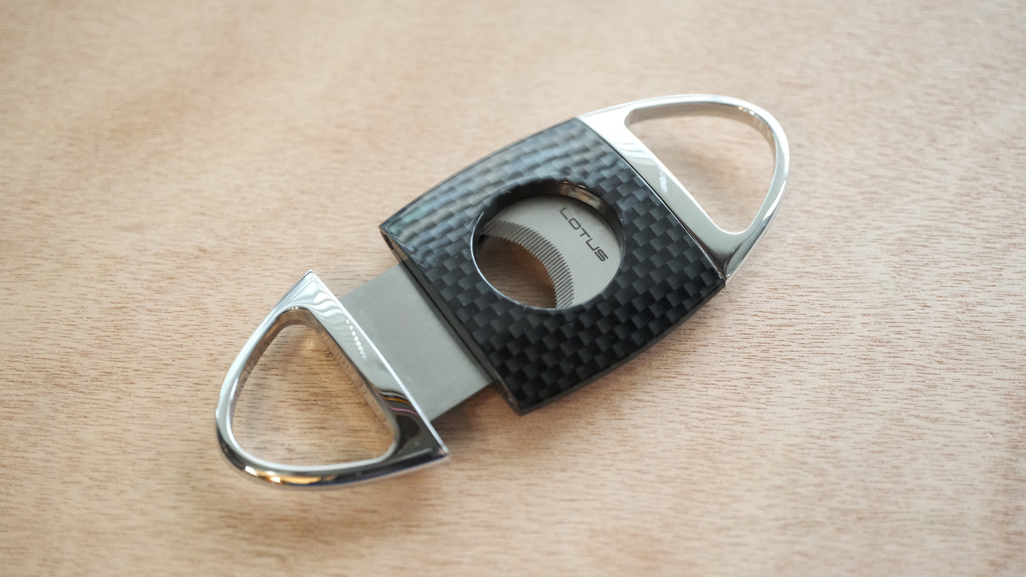 Lotus Serrated Carbon Fiber Cigar Cutter