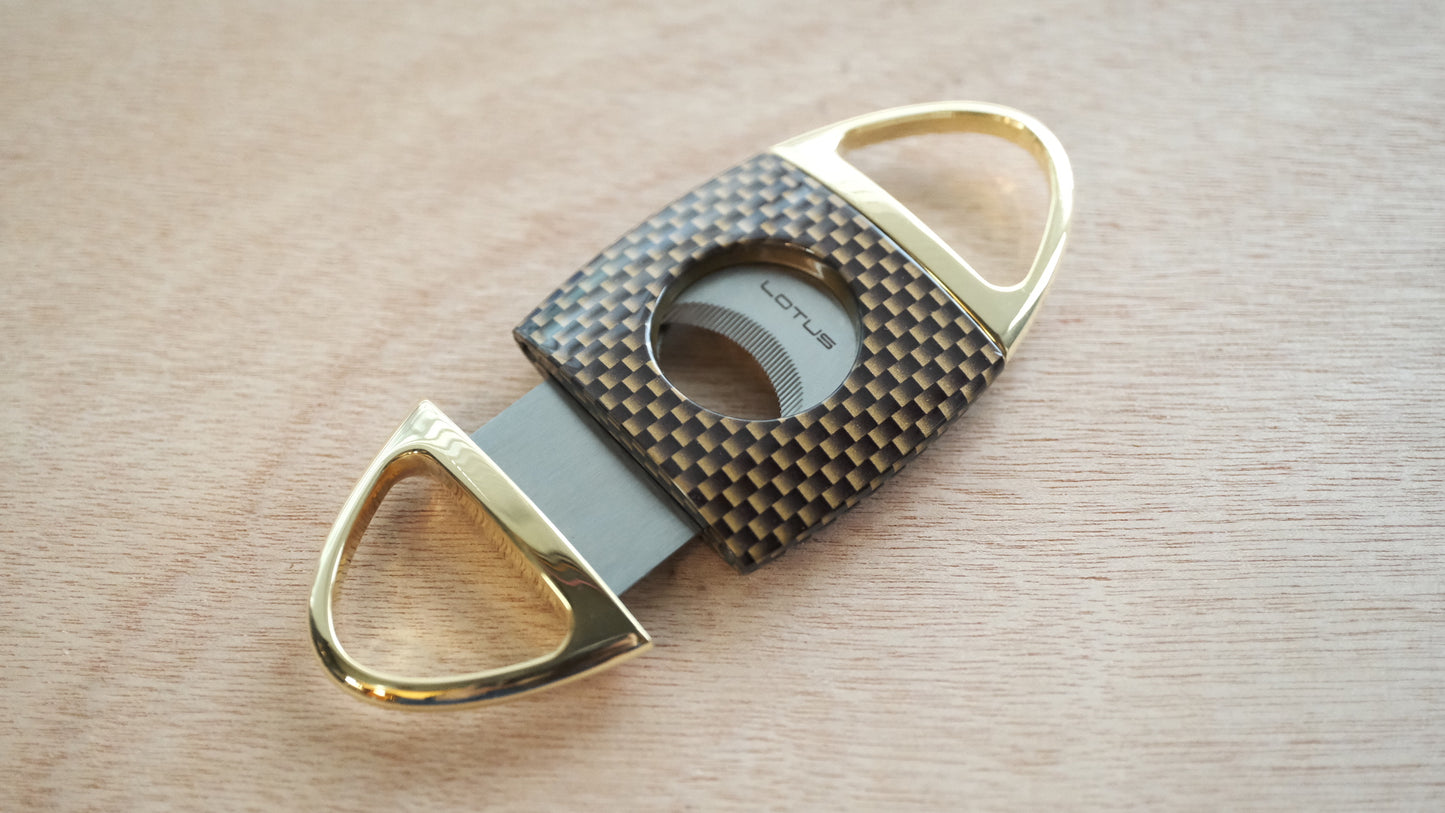 Lotus Serrated Carbon Fiber Cigar Cutter