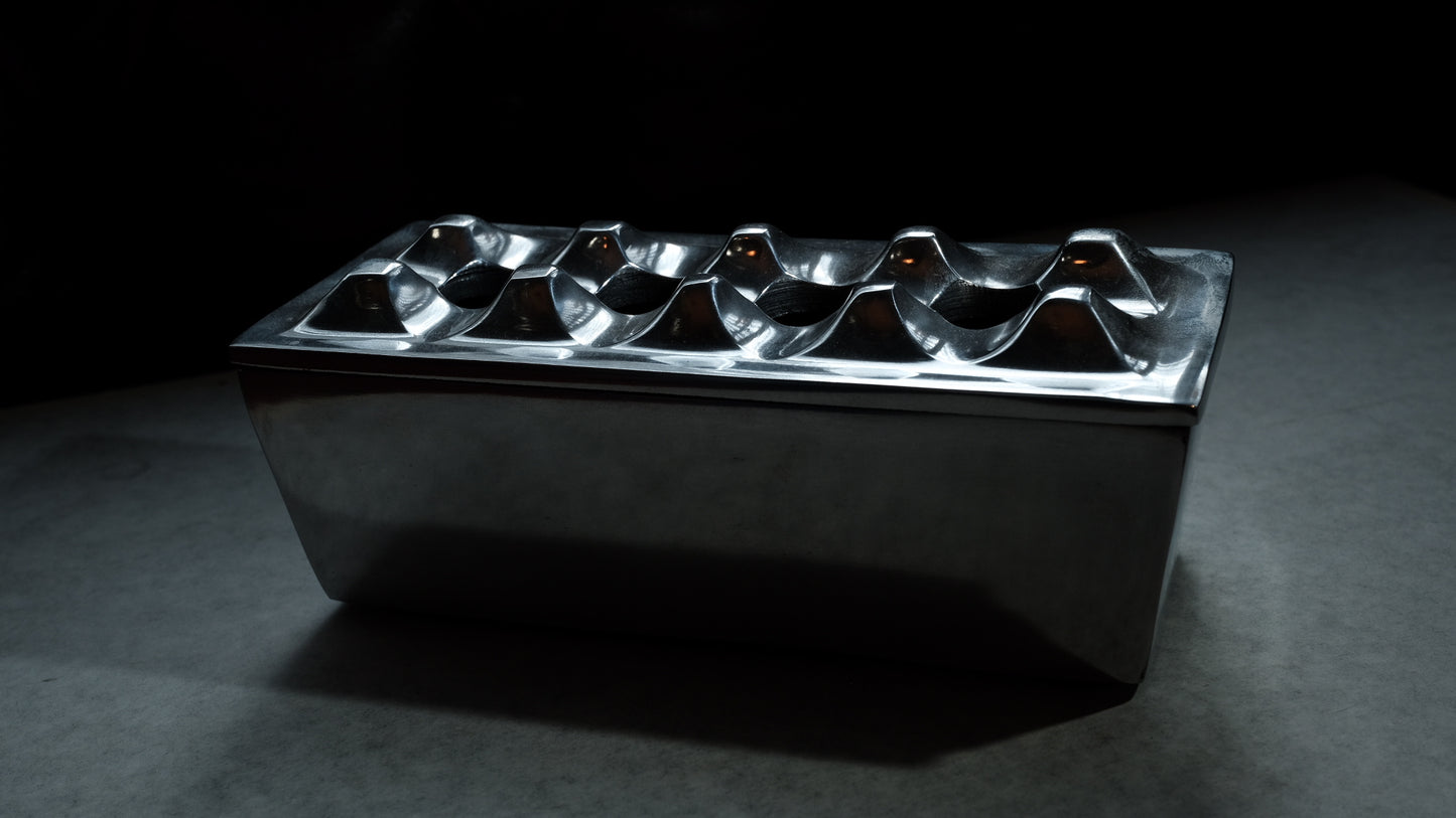 Small Rectangular Grid Ashtray