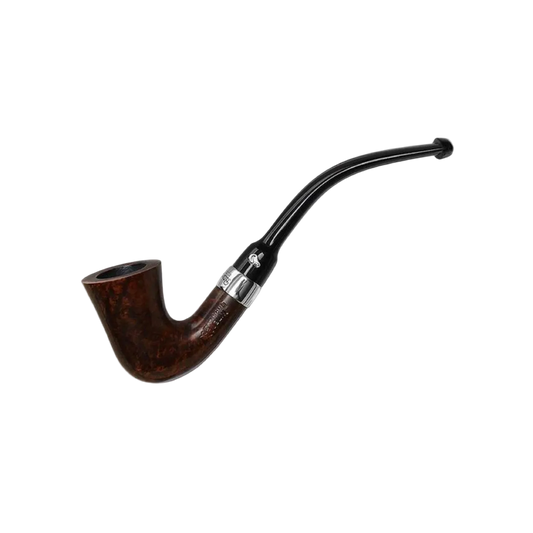 Peterson Speciality Smooth Nickel Mounted Calabash Fishtail Pipe