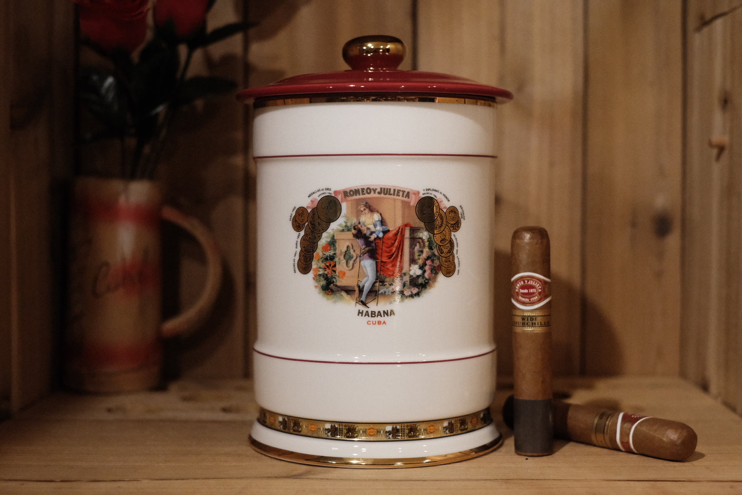 Romeo Y Julieta Jar Humidor Set