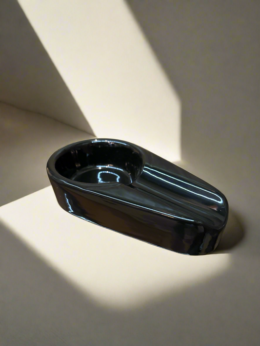 Black Single Ashtray