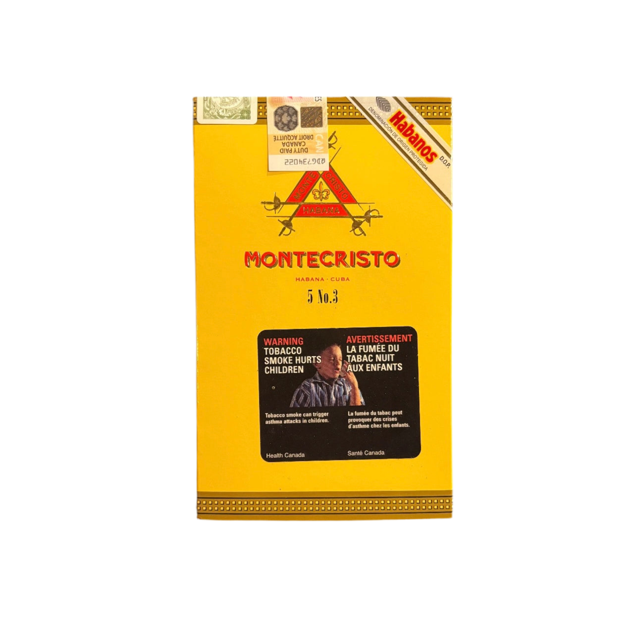 Montecristo No. 3 Pack of 5 (JUN 2018)