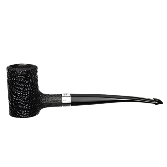 Peterson Sandblasted Nickel Mounted Tankard P-Lip Pipe