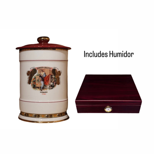 Romeo Y Julieta Jar and Humidor Set