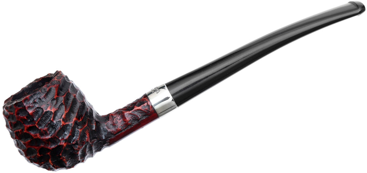 Peterson Junior Rusticated Canted Apple Fishtail Pipe