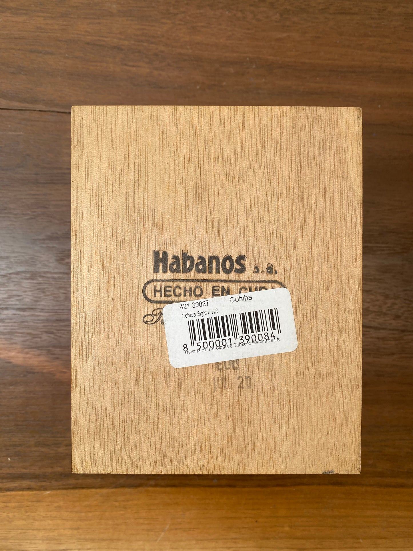 Cohiba Siglo II box of 25 (July 2020)