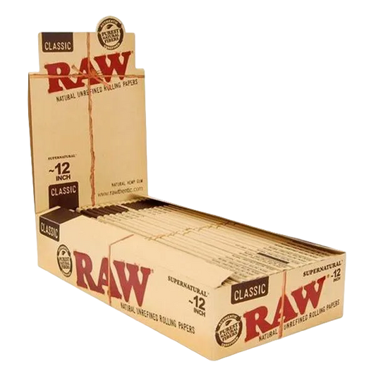 RAW 12” Natural Unrefined Rolling Papers