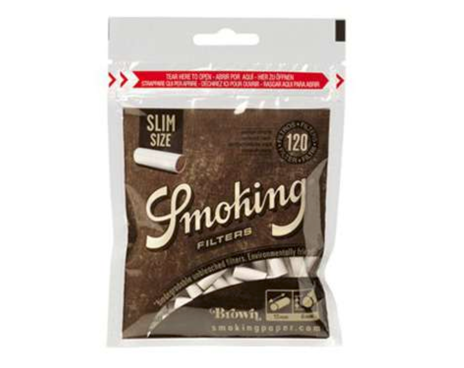 Smoking Biodegradable Brown Filters Slim Size