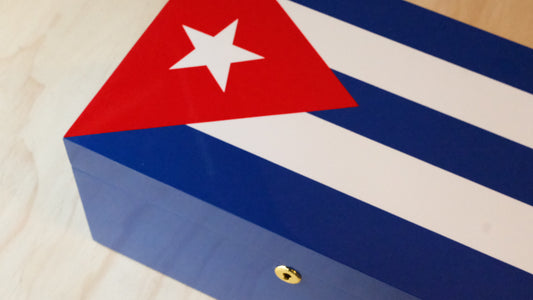 Large Cuban Flag Humidor
