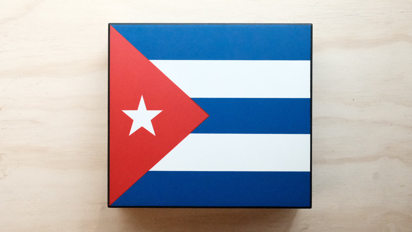 Small Cuban Flag Humidor